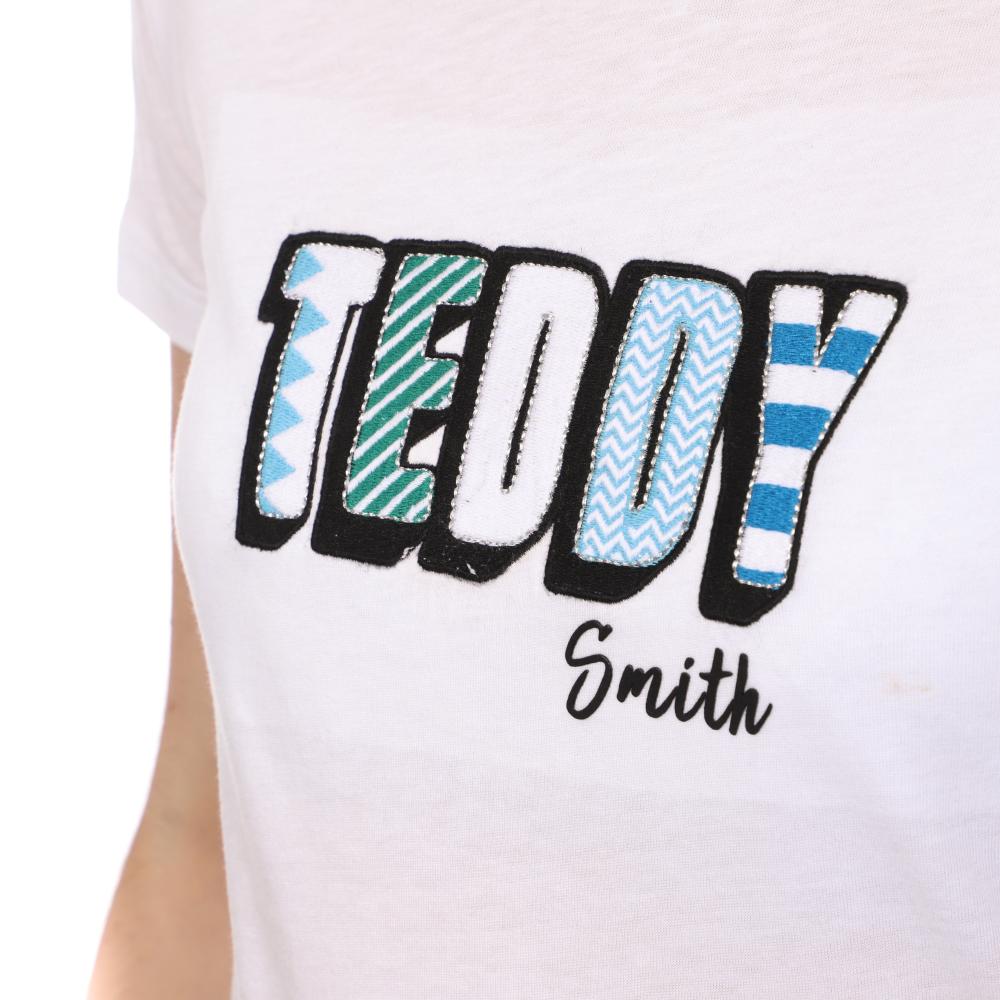 T-shirt Blanc Femme Teddy Smith Melvina vue 3