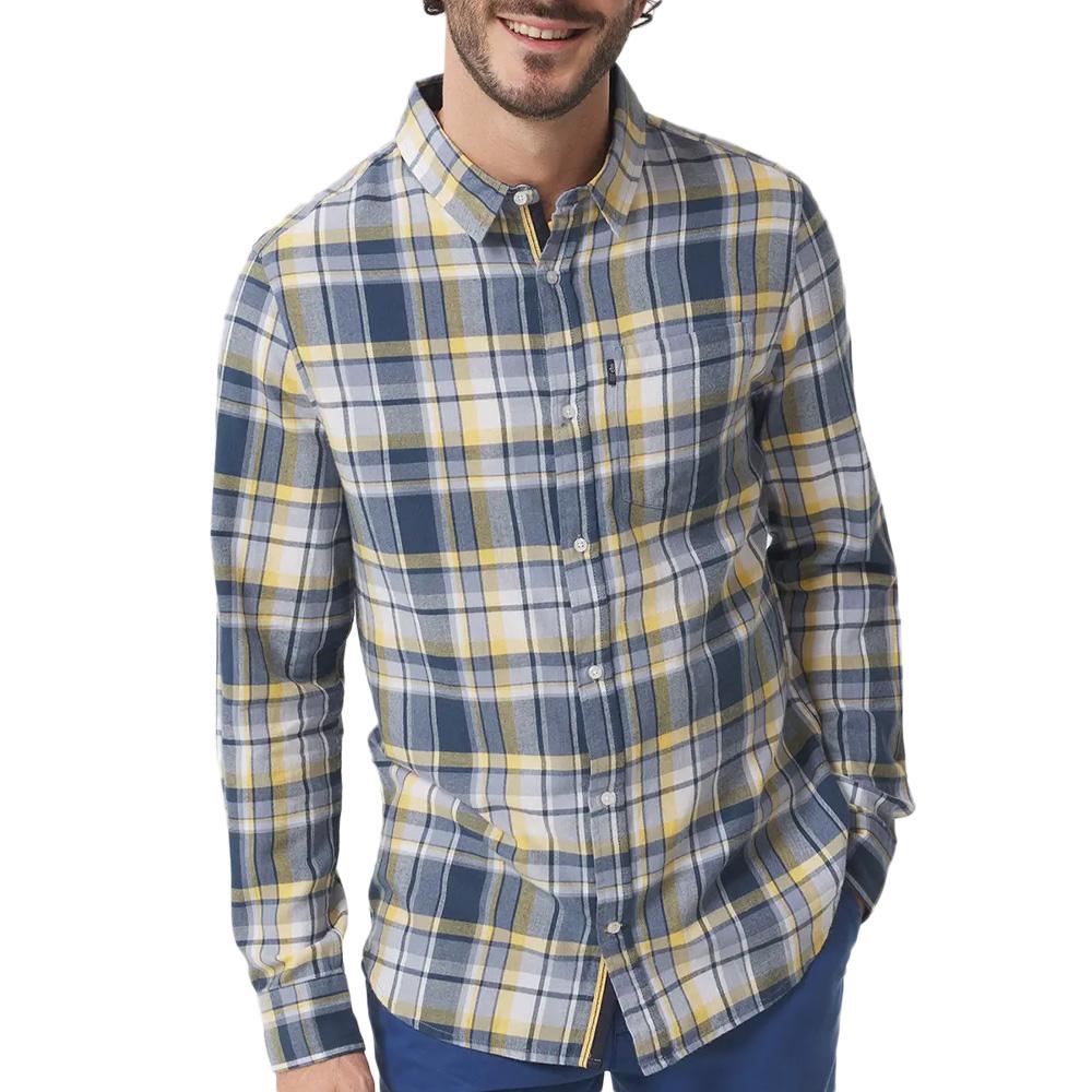 Chemise à carreaux Bleu/Jaune Homme TBS SULKYCHE Espace des marques