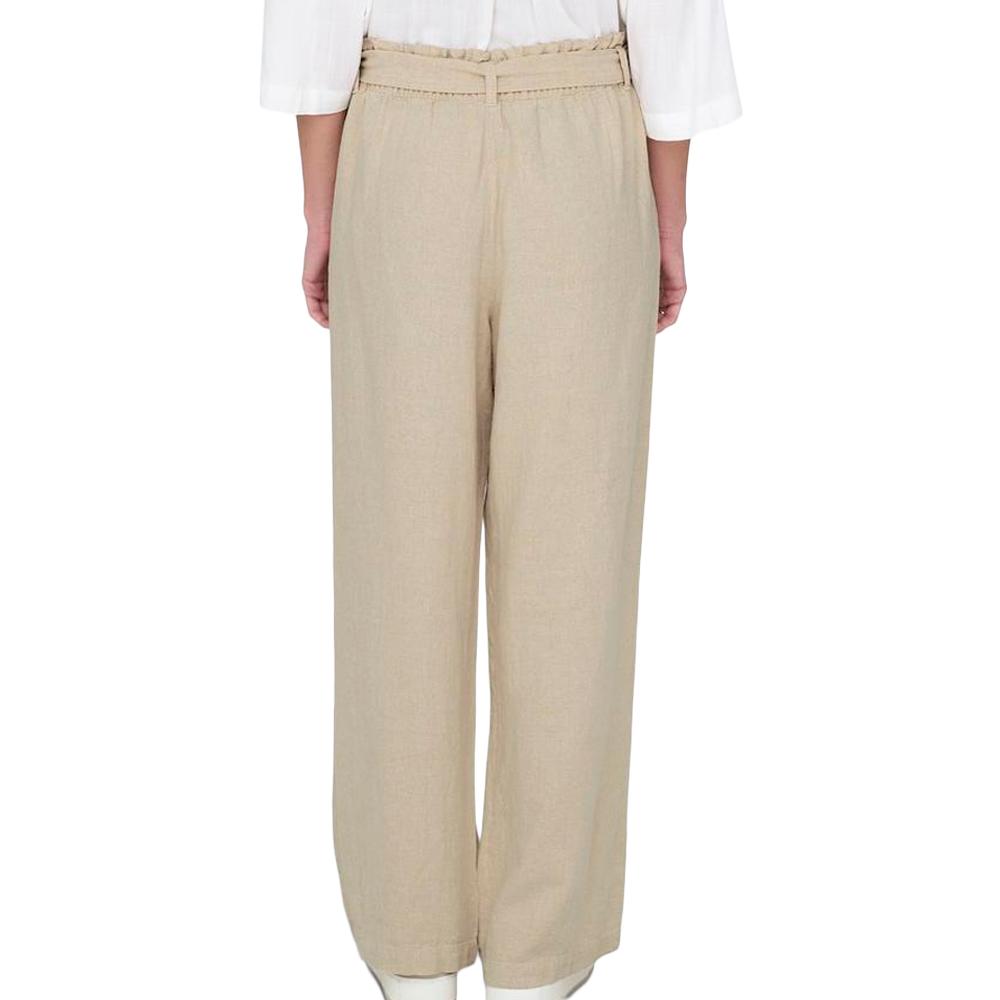 Pantalon en lin Écru Femme JDY Say vue 2