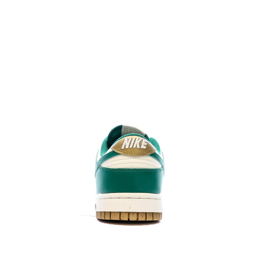 Baskets Blanche/Verte Femme Nike Dunk vue 3
