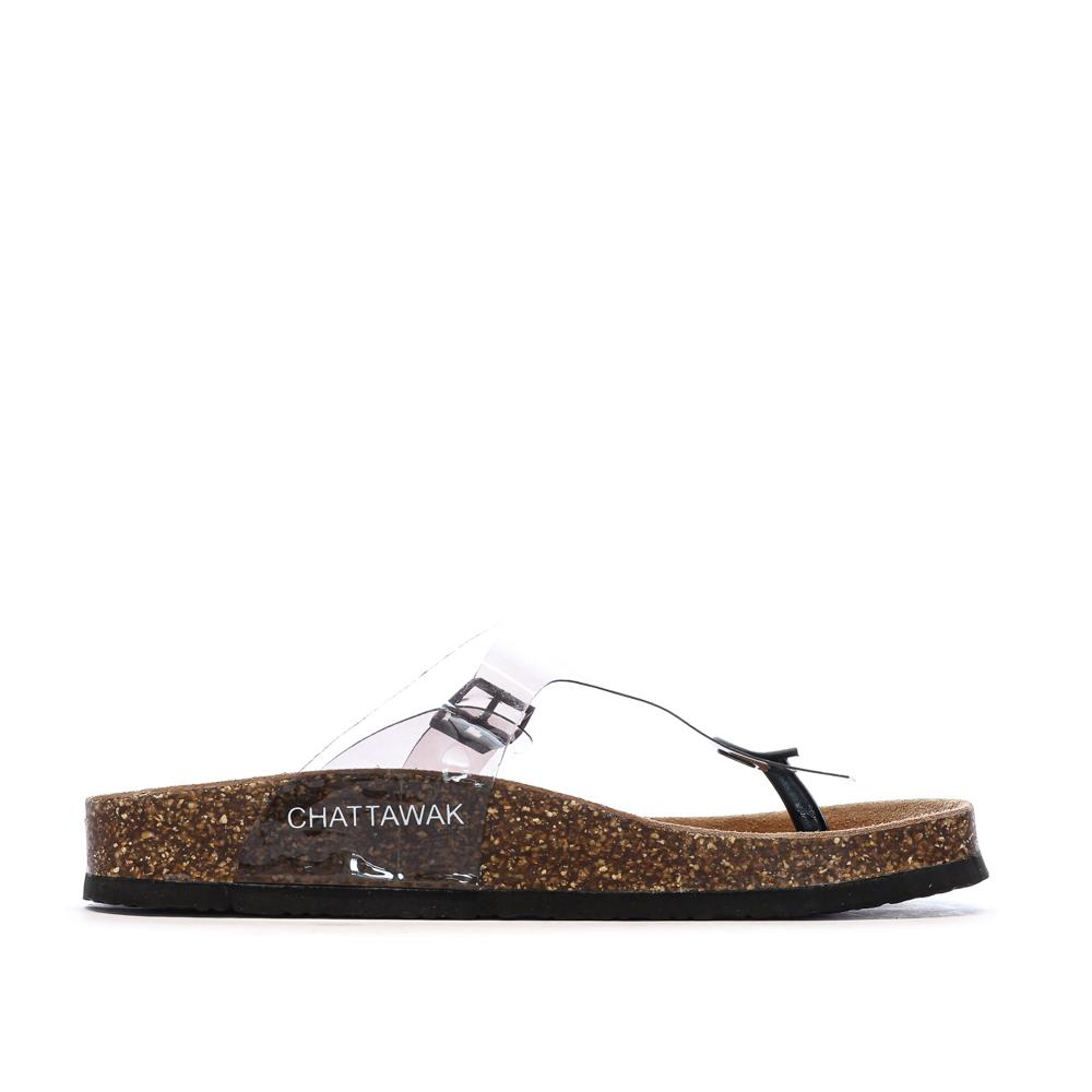 Sandales Transparente/Noir Femme Chattawak Summer vue 2