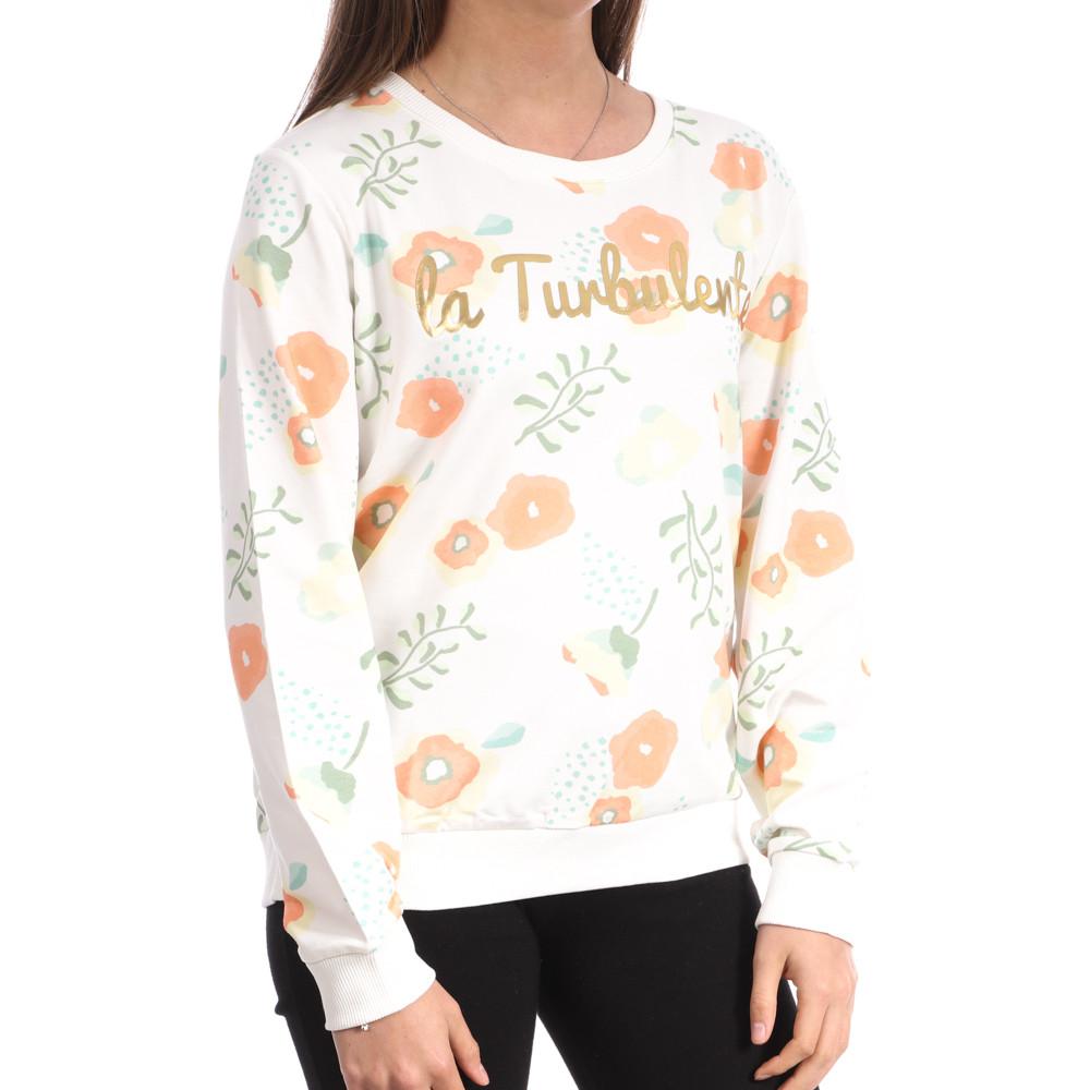 Sweat Blanc à Fleurs Femme Les Tropéziennes Maddie pas cher