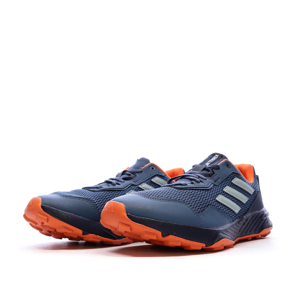 Chaussures de Trail Bleu/Orange Homme Adidas Tracefinder vue 6