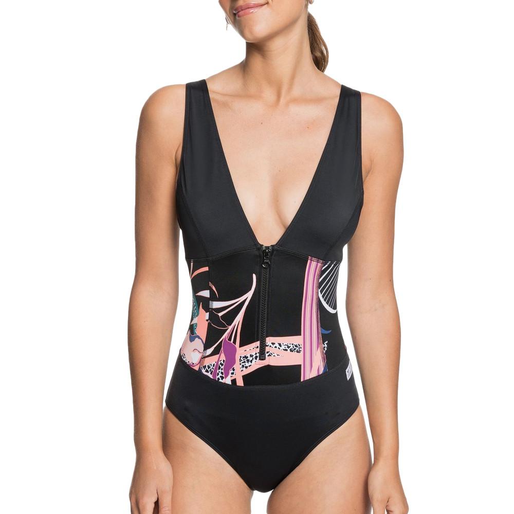 Maillot de bain 1 pièce Noir Femme Roxy Pop Surf pas cher