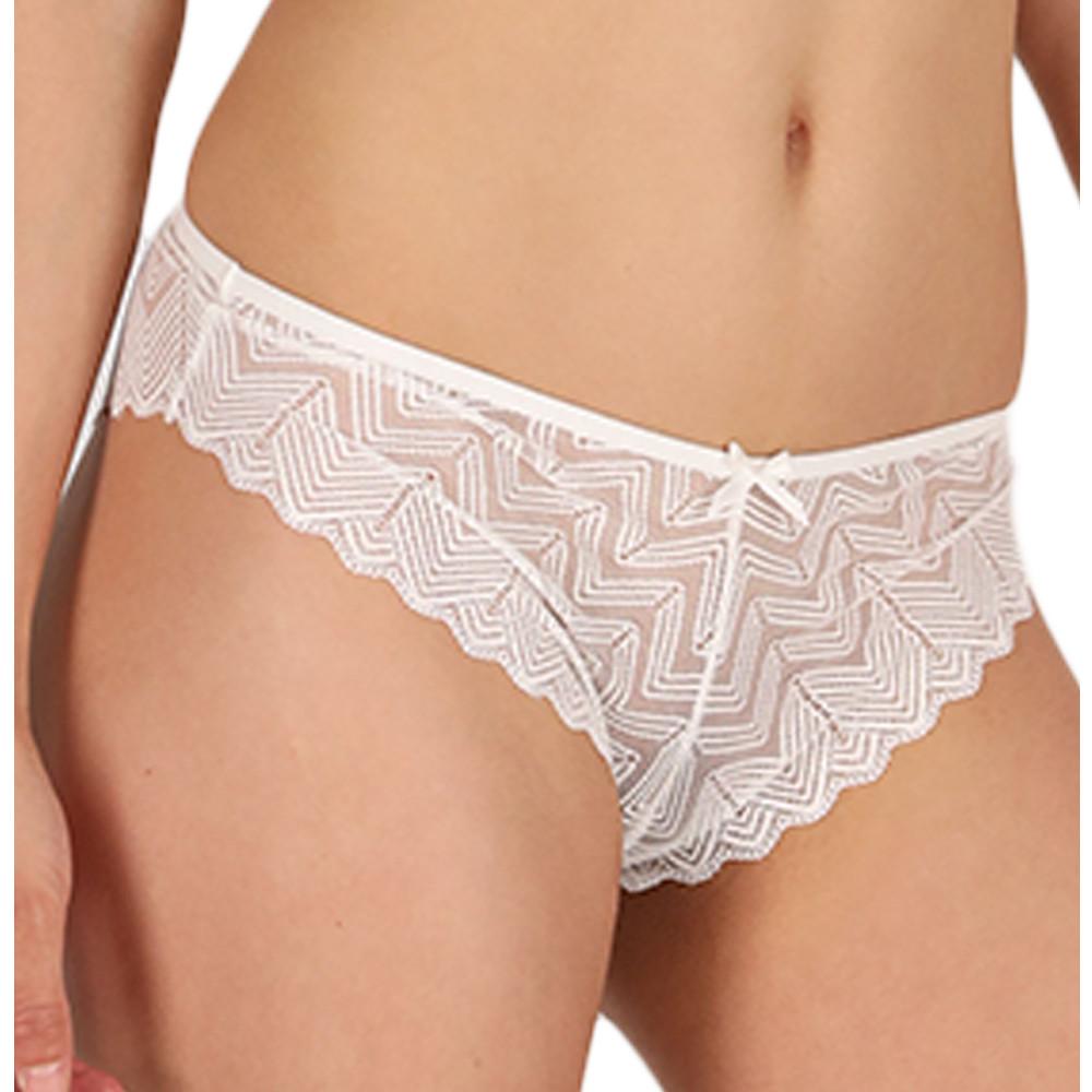 Tanga Blanc Femme Les Petites Bombes Rose pas cher