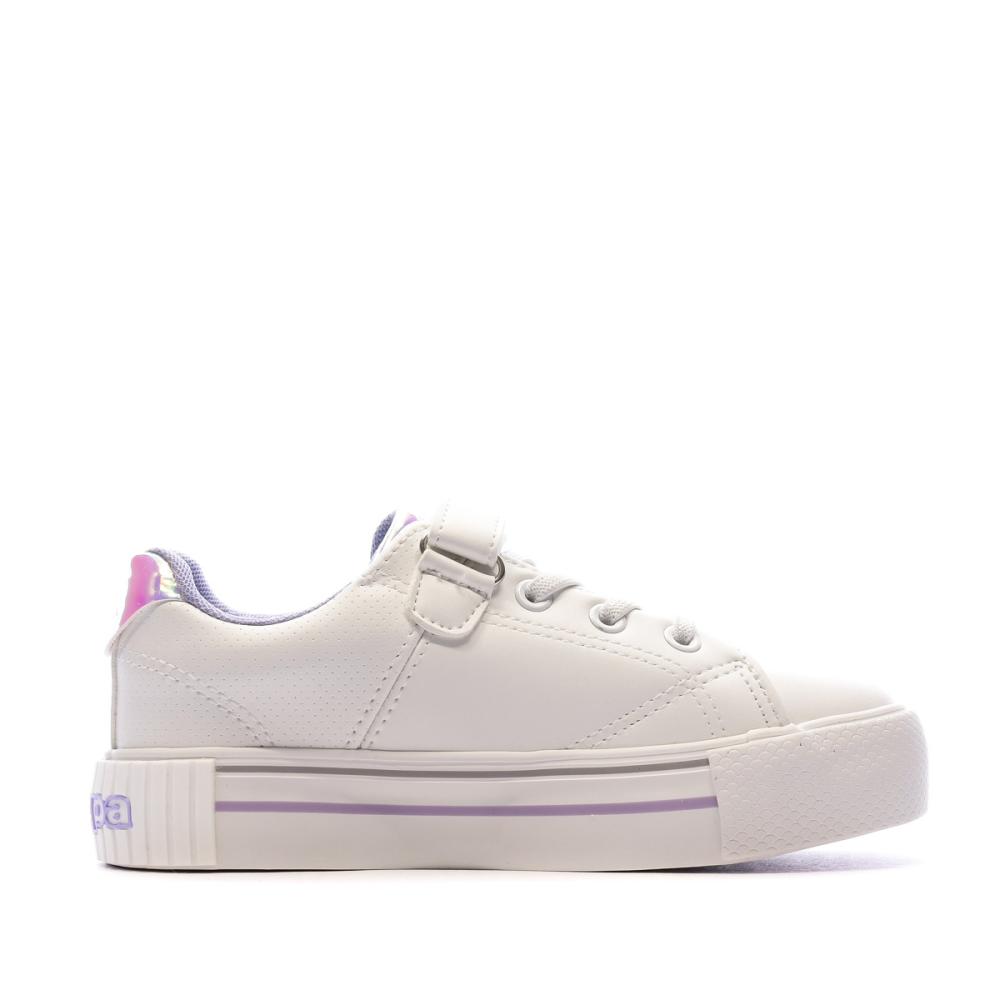 Baskets à scratch Blanche Fille Kappa Tudy vue 2