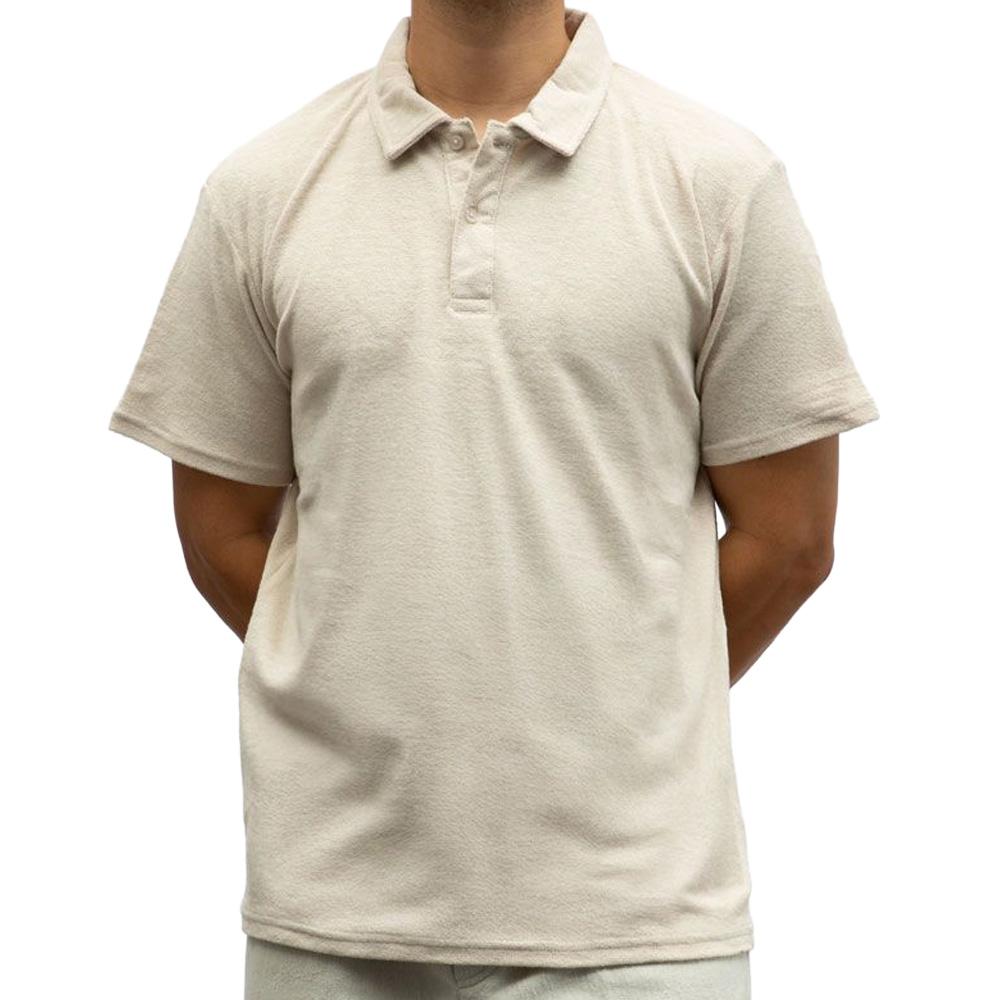 Polo Beige Homme Paname Brothers Eponge pas cher