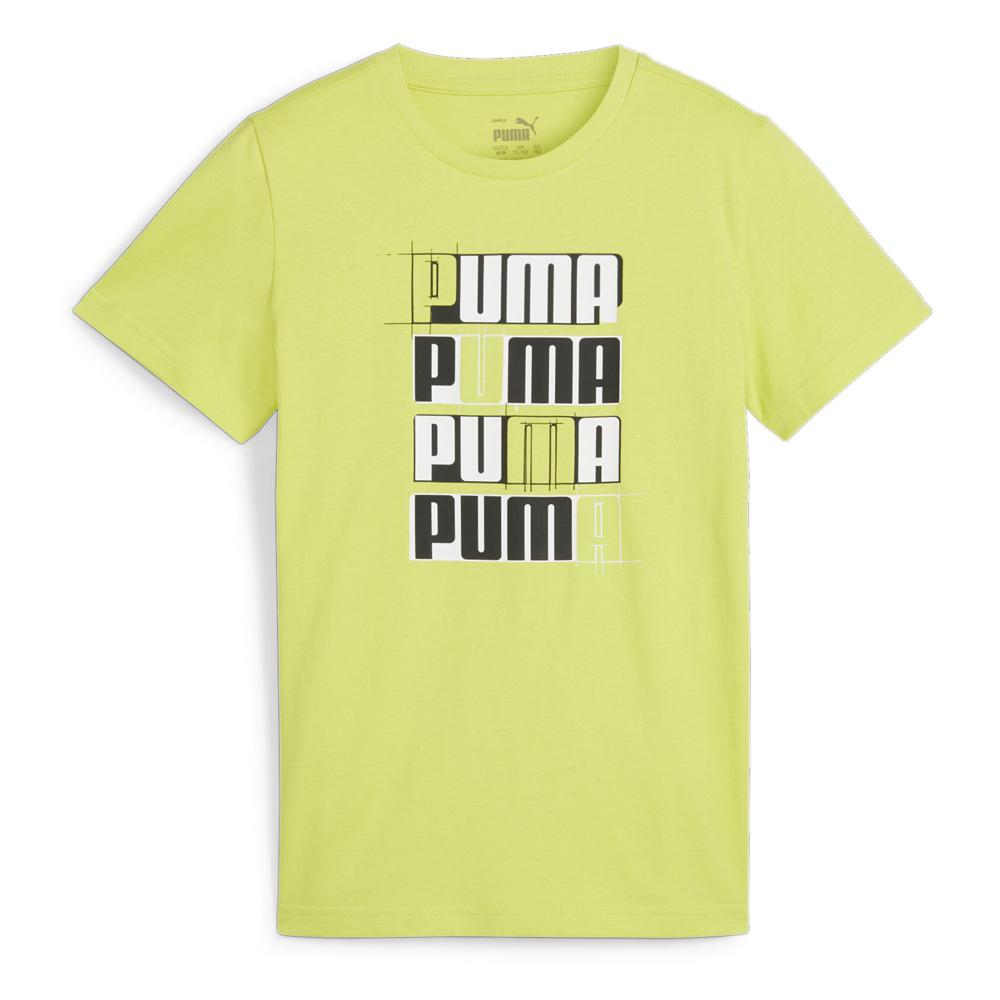 T-shirt Vert Garçon Puma Ess+ Logo pas cher