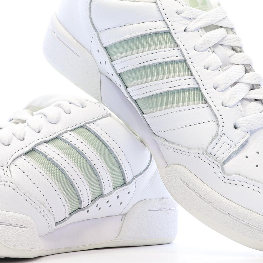 Baskets Blanc/Vert Femme Adidas Continental 80 Stripes vue 7