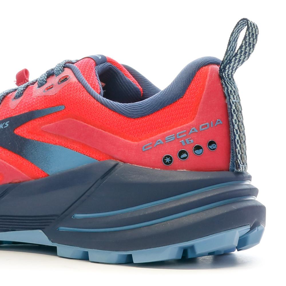 Chaussures de Trail Rouge Femme Brooks Cascadia 16 vue 7