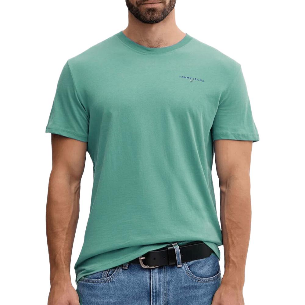 T-shirt Vert Homme Tommy Hilfiger Tjm Slim pas cher