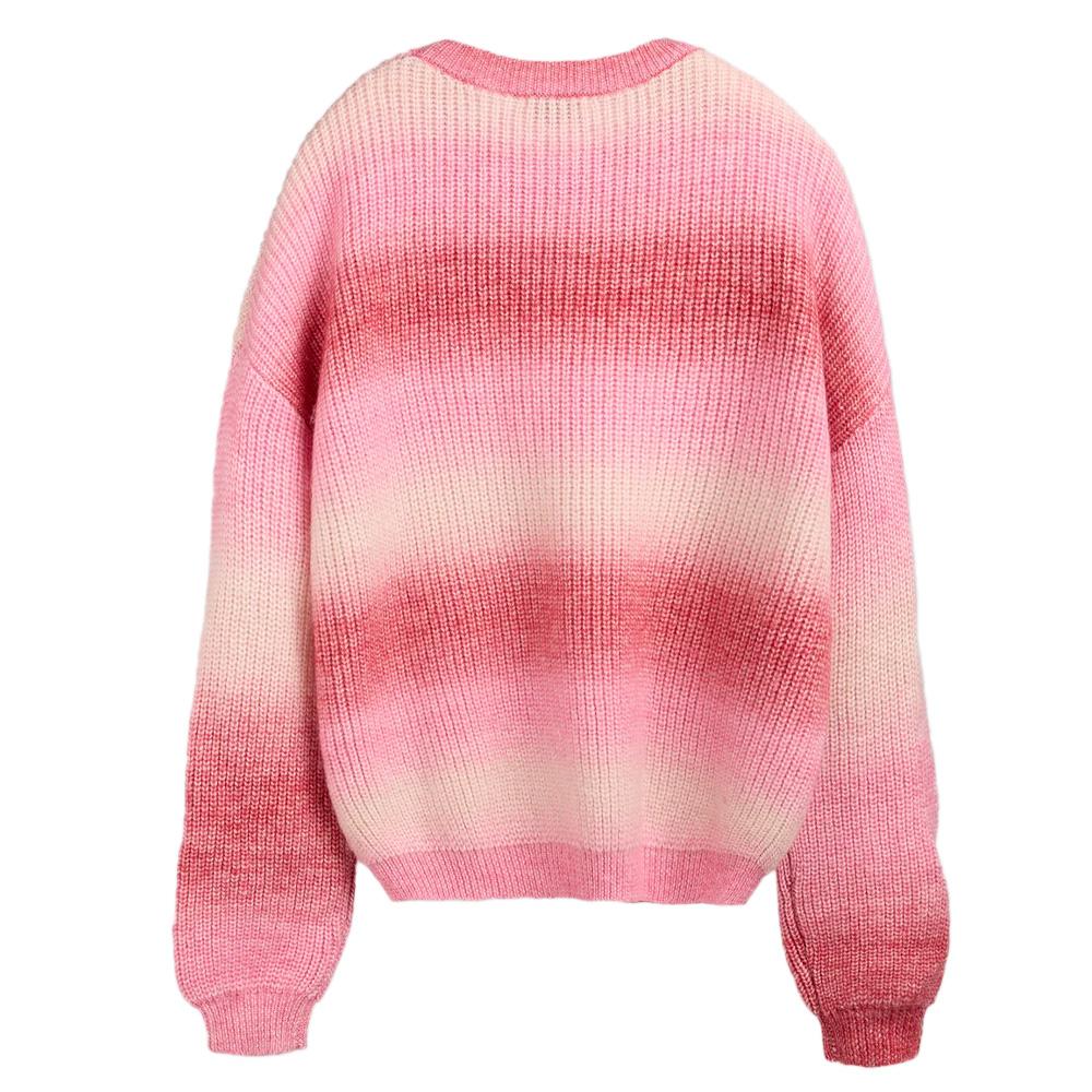 Pull Rose Femme Teddy Smith Stripy vue 2