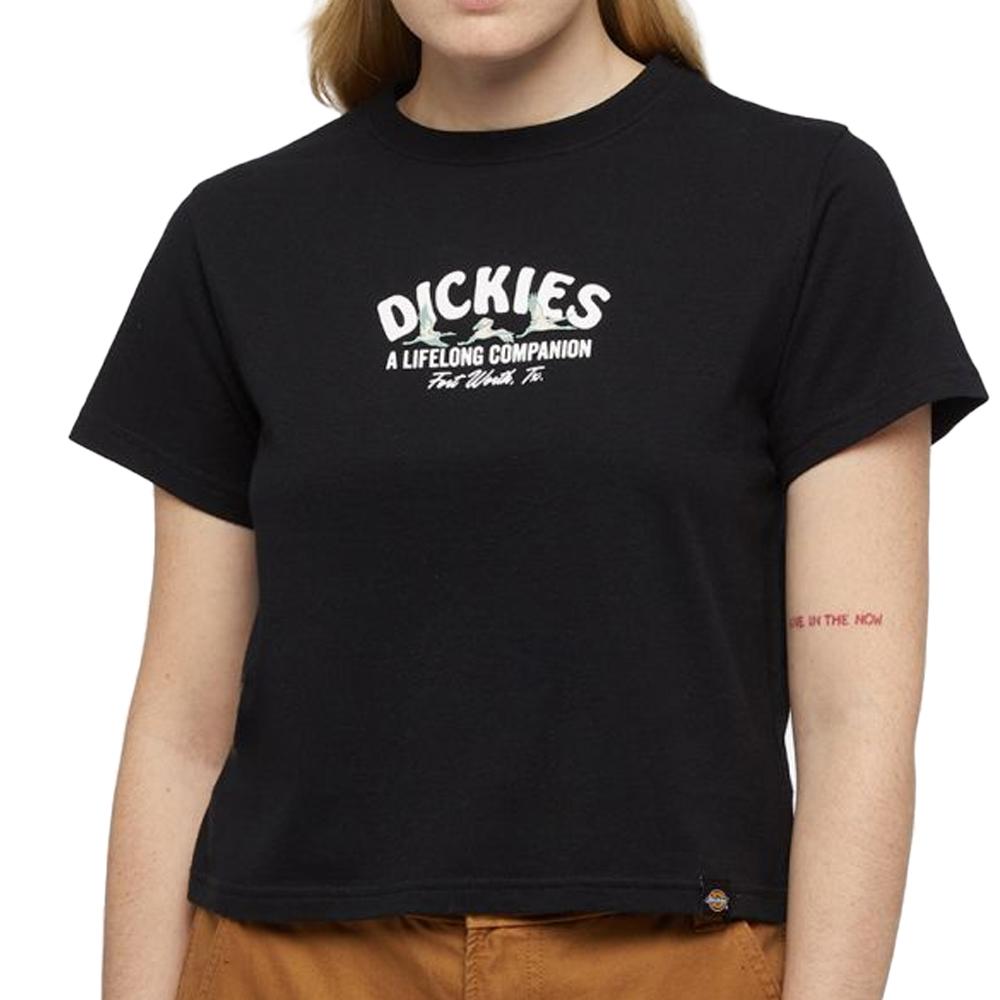 T-shirt Noir Femme Dickies Companion pas cher