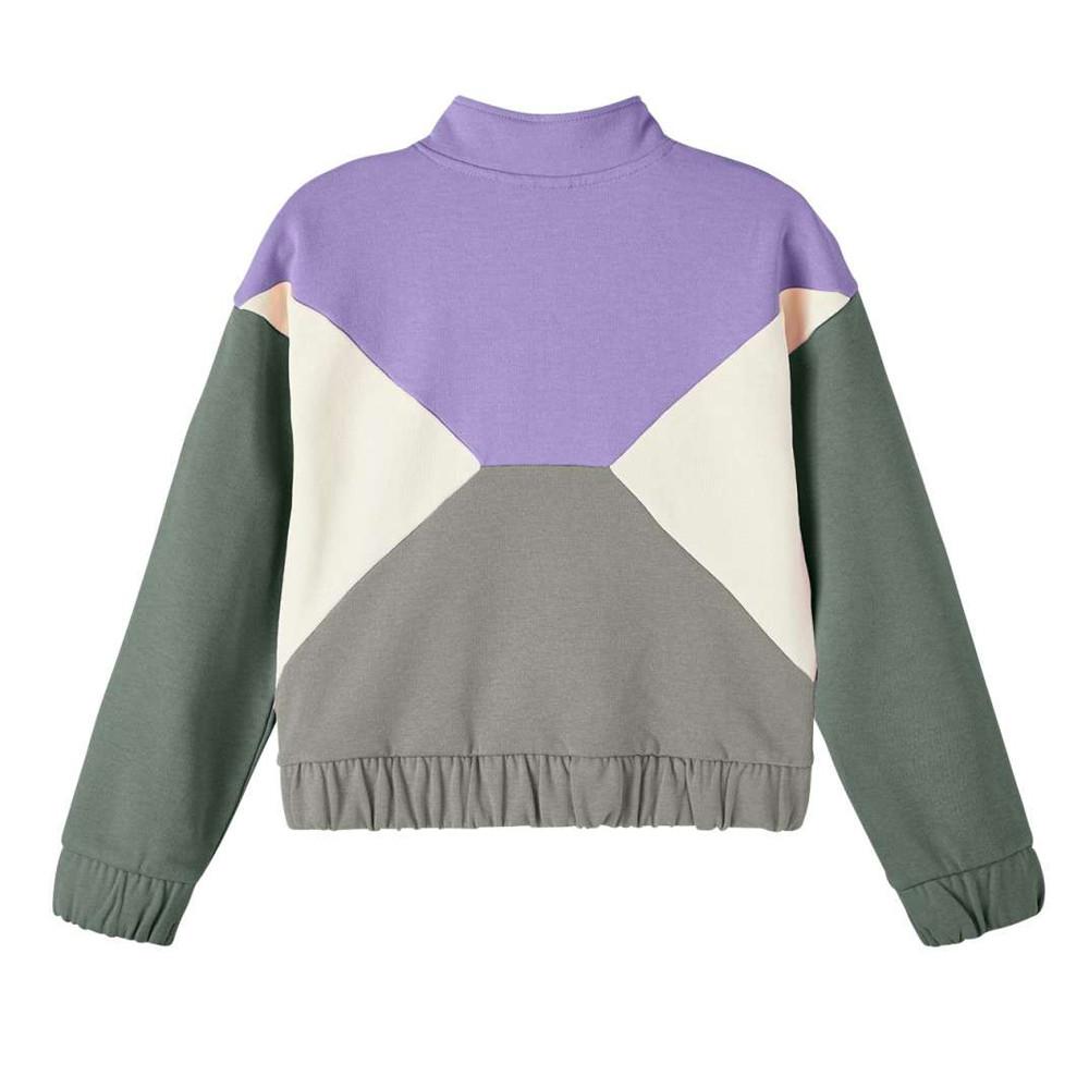 Sweat Vert/Violet Fille Name it Banina vue 2