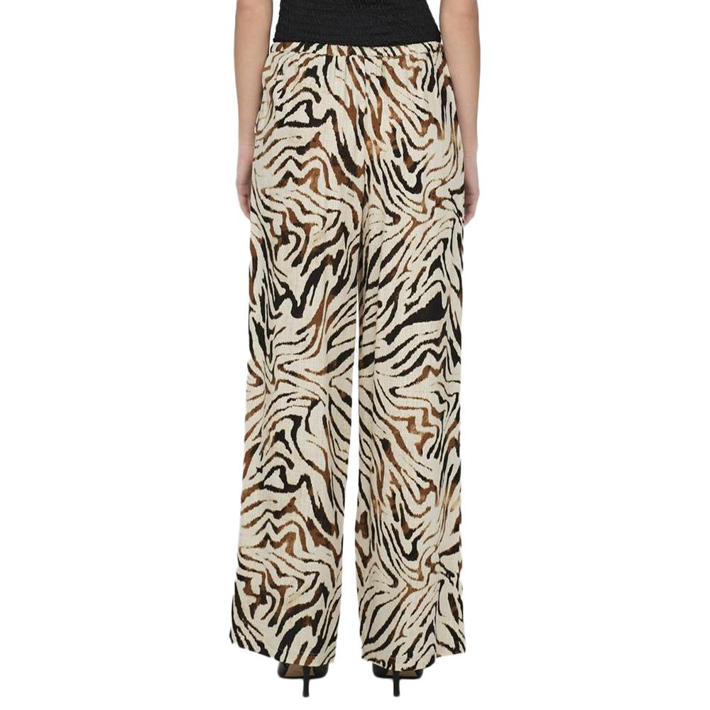 Pantalon fluide Beige/Noir Femme JDY Naja vue 2