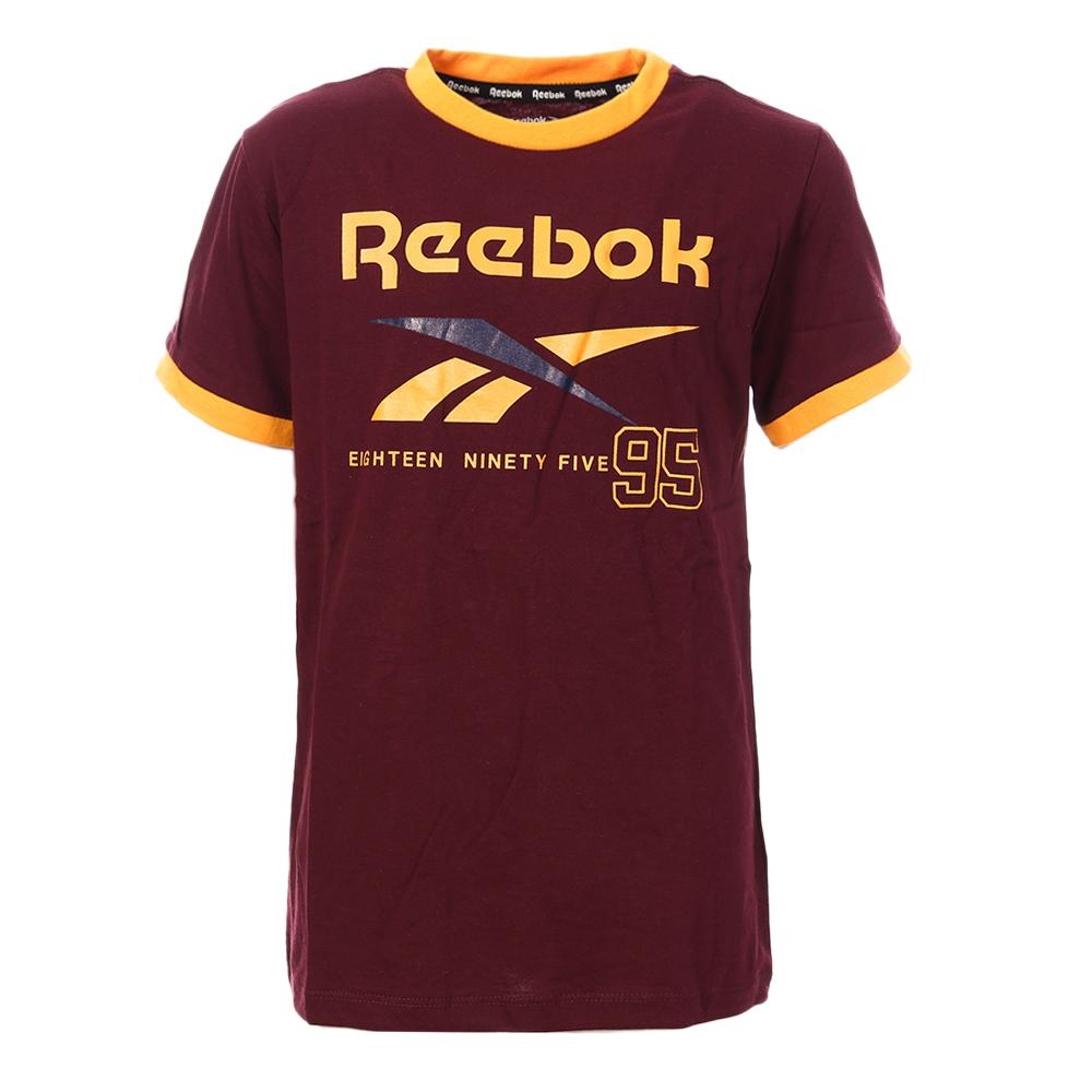 T-shirt Bordeaux Garçon Reebok Tee pas cher