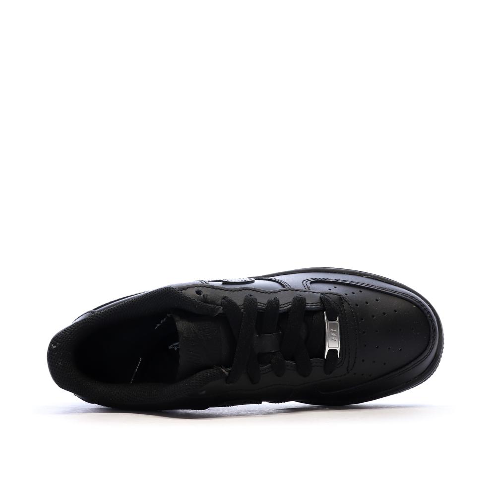 Air Force 1 Noires Garçon Nike vue 4