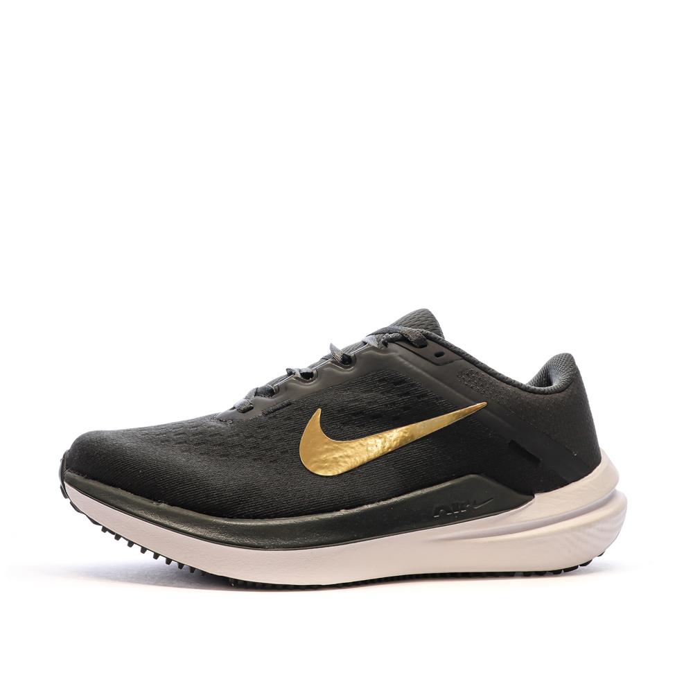 Chaussures de Running Gris Doré Femme Nike Air Winflo 10 pas cher