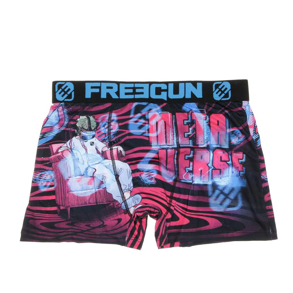Boxer Rose/Bleu Homme Freegun Metaverse pas cher