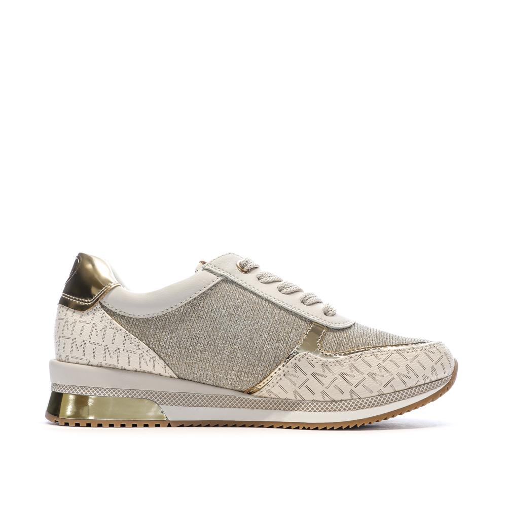 Baskets Doré Femme Marco Tozzi Cream Comb vue 2