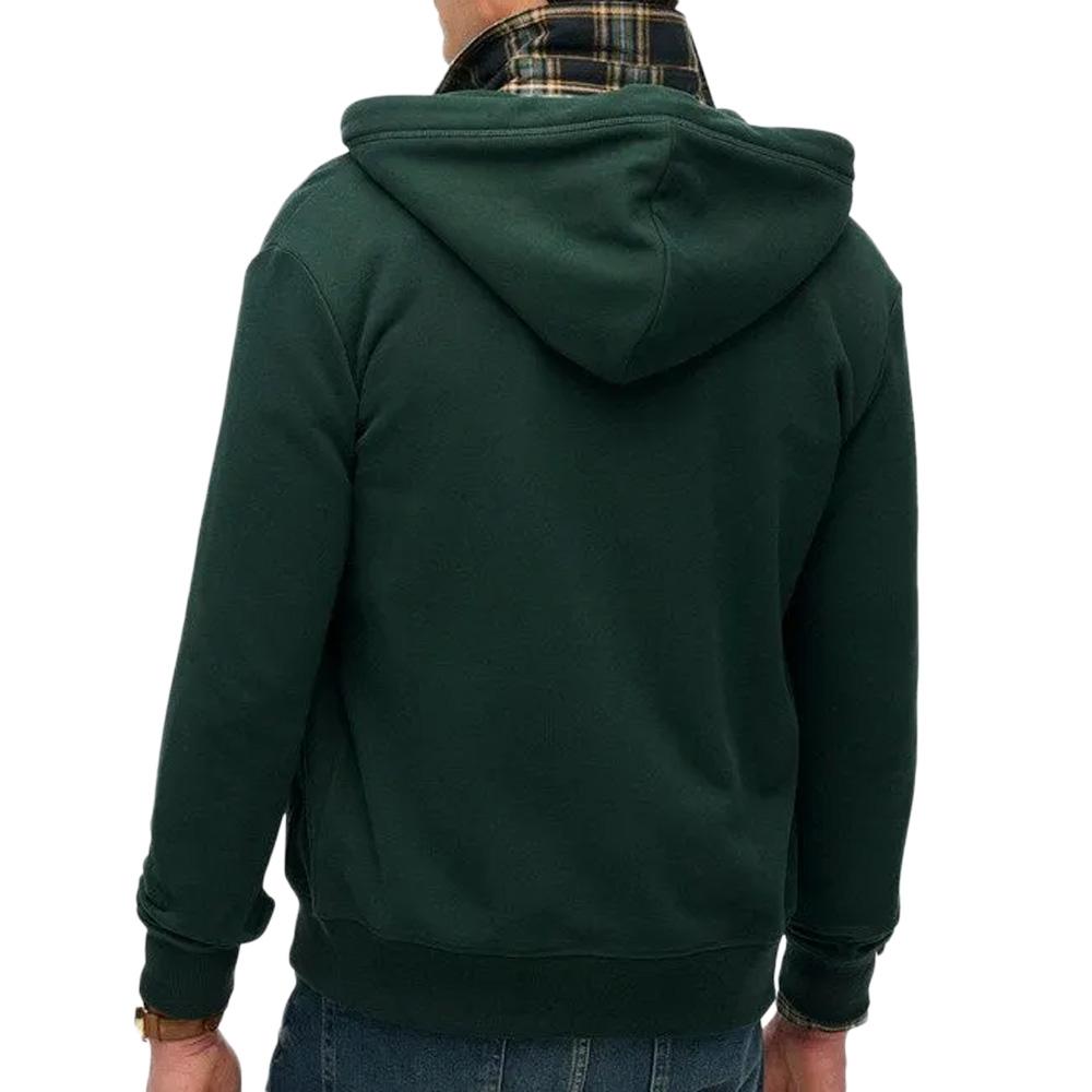 Sweat Zippé Vert Homme Superdry Essential vue 2