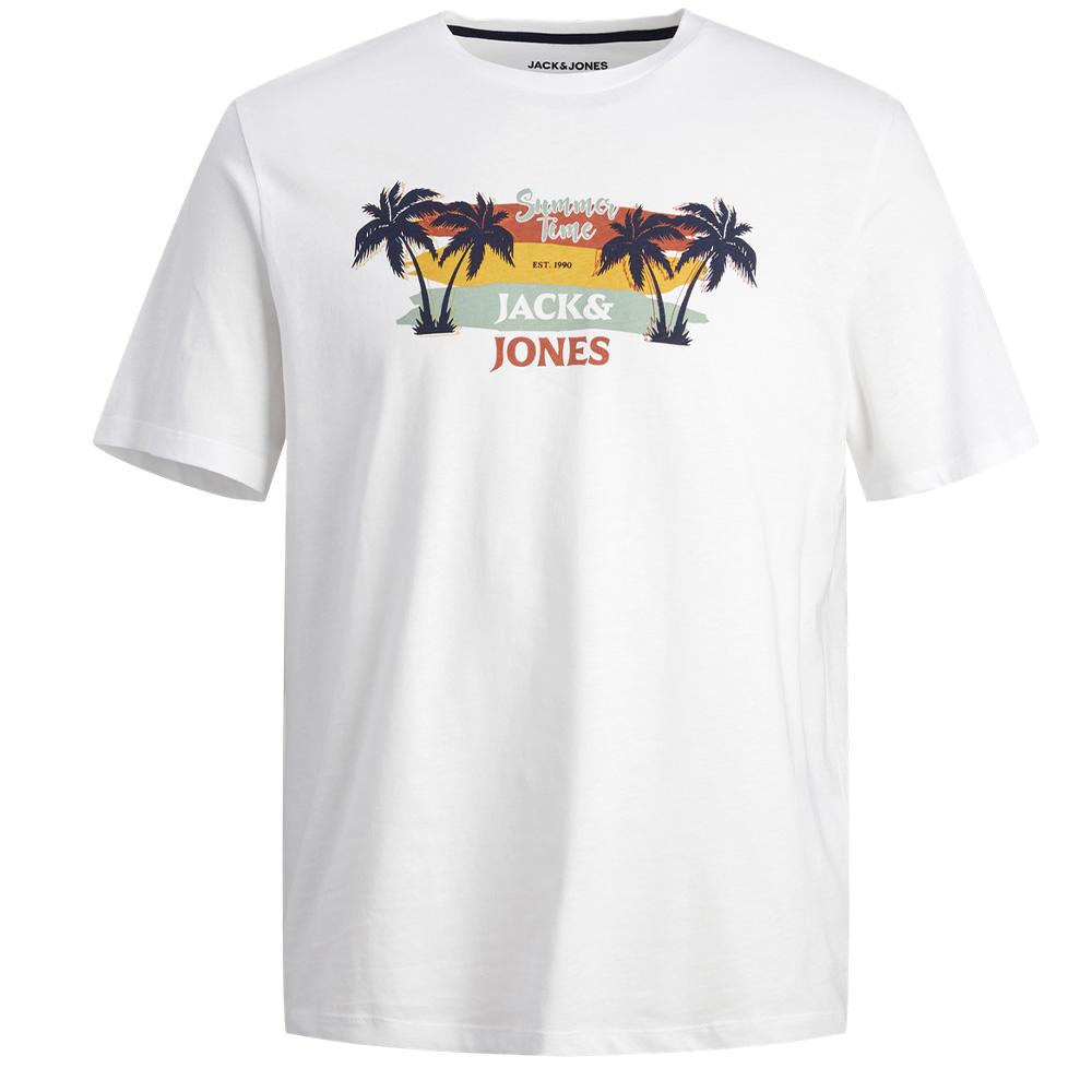 T-shirt Blanc Homme Jack & Jones Summer pas cher