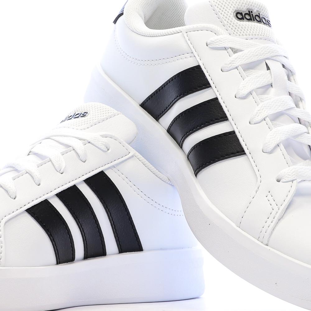 Baskets Blanc/Noir Adidas Grand Court 3.0 vue 7