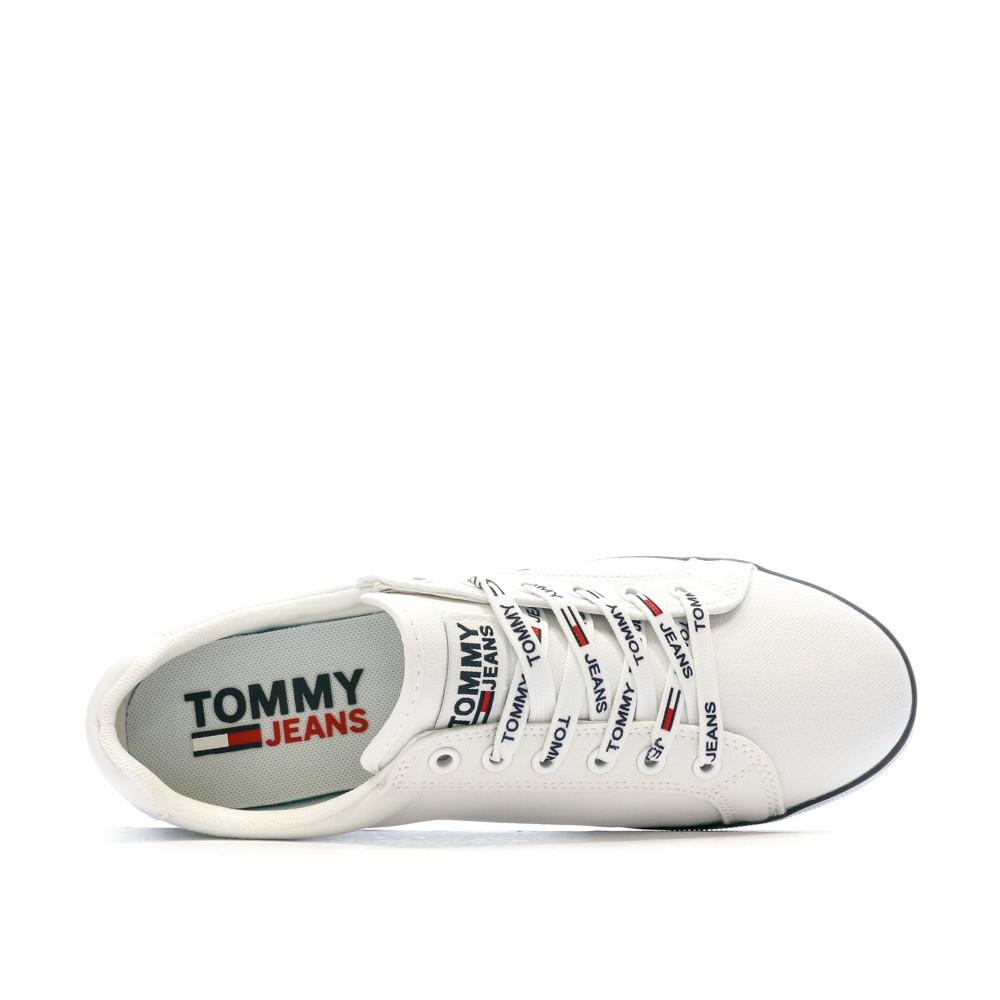 Baskets Blanc Femme Tommy Hilfiger Essential Lace vue 4