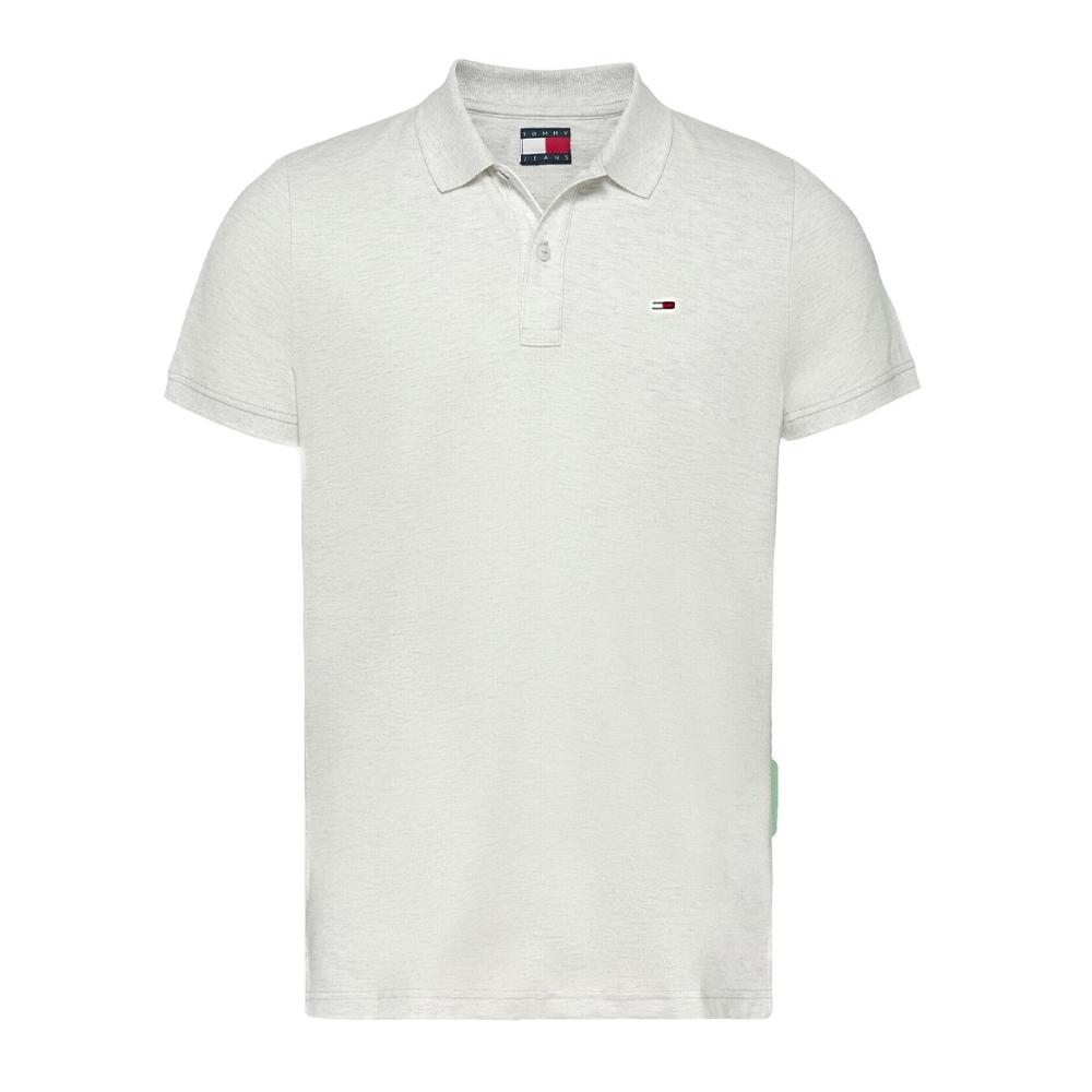 Polo Gris chiné Homme Tommy Hilfiger Tjm Slim pas cher