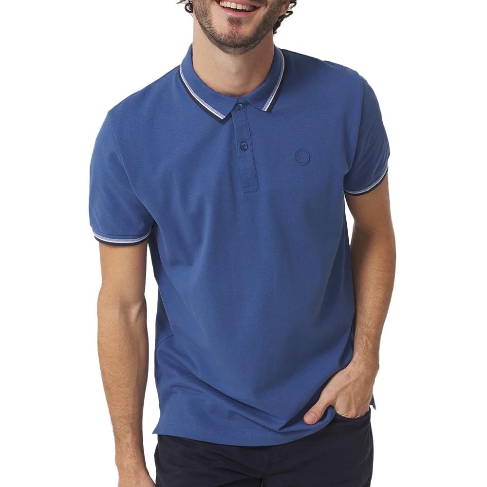 Men's blue polo shirt TBS Yvanee affordable