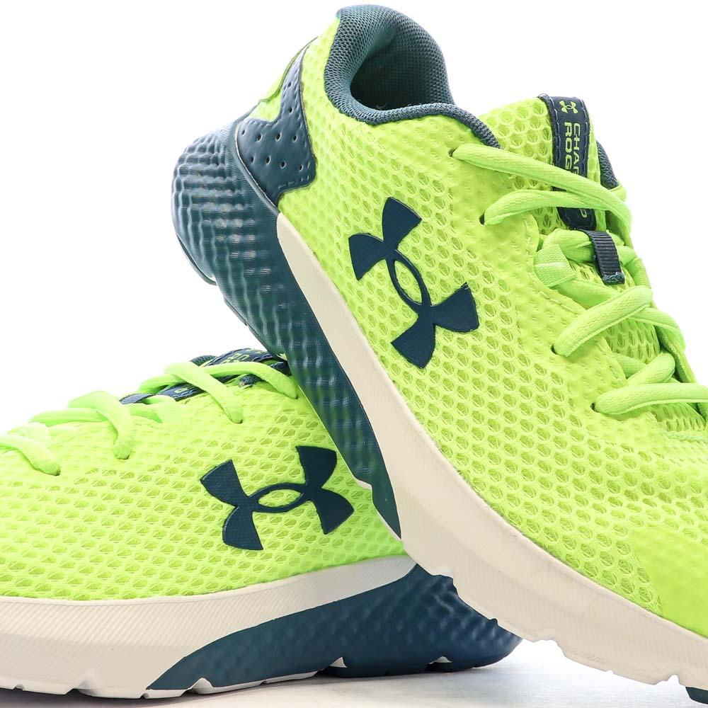 Chaussures de Running Jaune Fluo Femme Under Armour Charged Rogue 3 vue 7