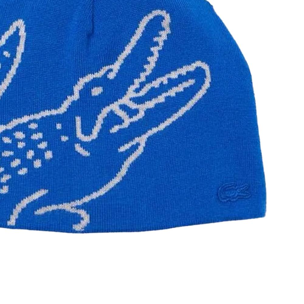 Bonnet Bleu/Blanc Homme Lacoste Broderie vue 2