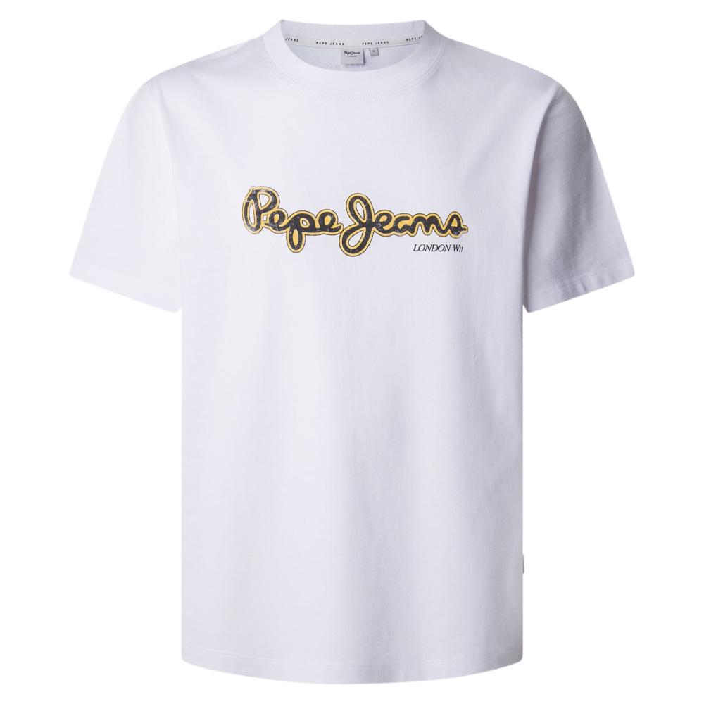 T-shirt Blanc Homme Pepe jeans Dorian pas cher