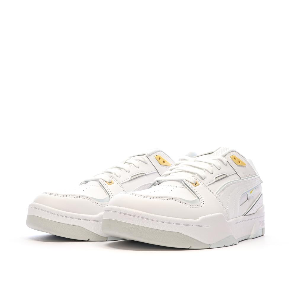Baskets Blanches/Grises/Jaunes Homme Puma Slipstream Bball vue 6