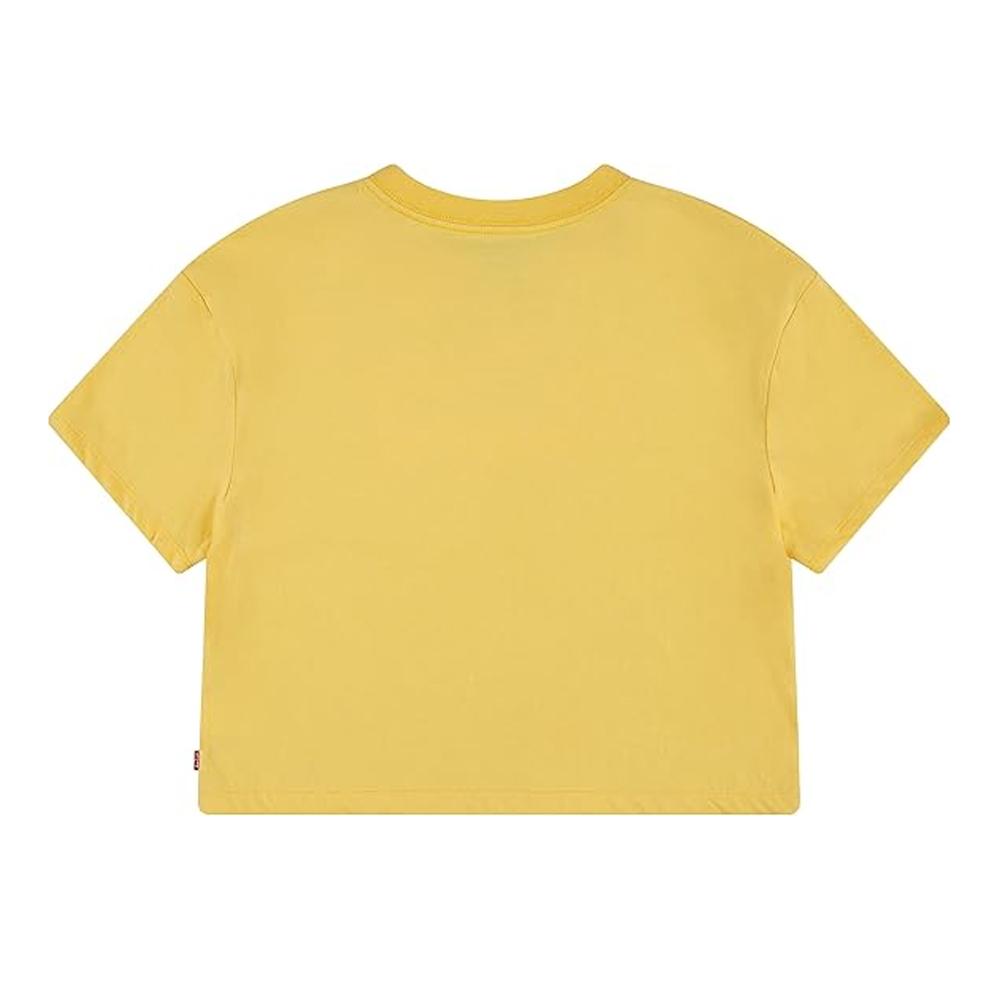 T-shirt Jaune Fille Levi's 4EH214 vue 2