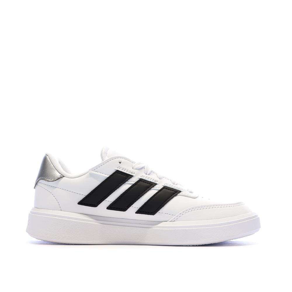 Zapatillas blancas/negras para niño Adidas Courtblock ver 2