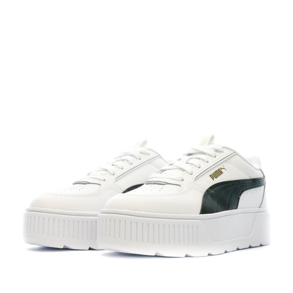 Baskets Blanches/Noires Femme Puma Karmen vue 6