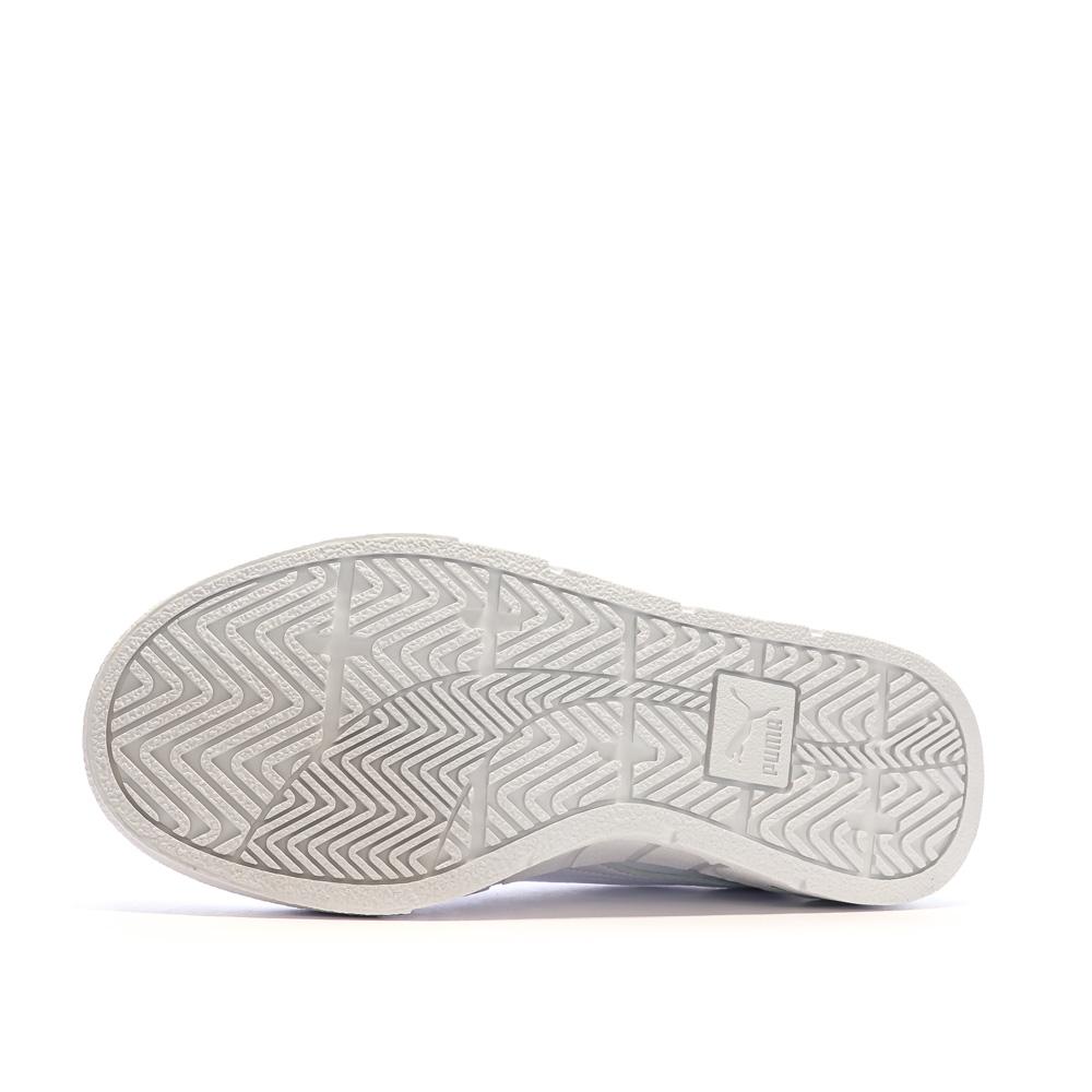 Baskets Blanches/Vertes Femme Puma Cali Court vue 5