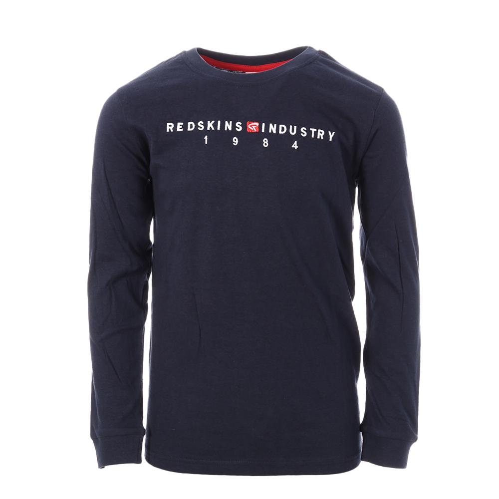 T-Shirt Manches Longues Marine Garçon Redskins TH2020ML pas cher