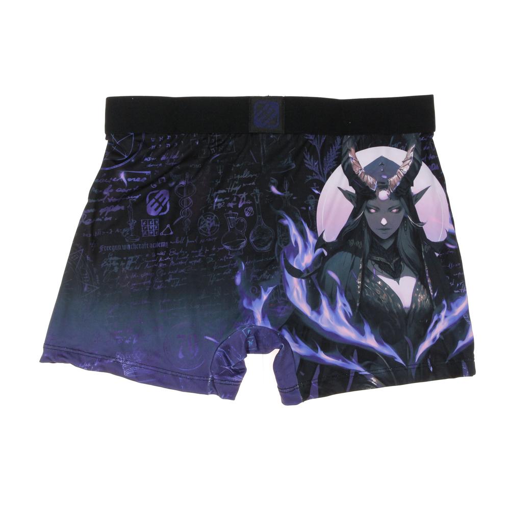 Boxer Noir/Violet à Imprimés Homme Freegun DEM vue 2