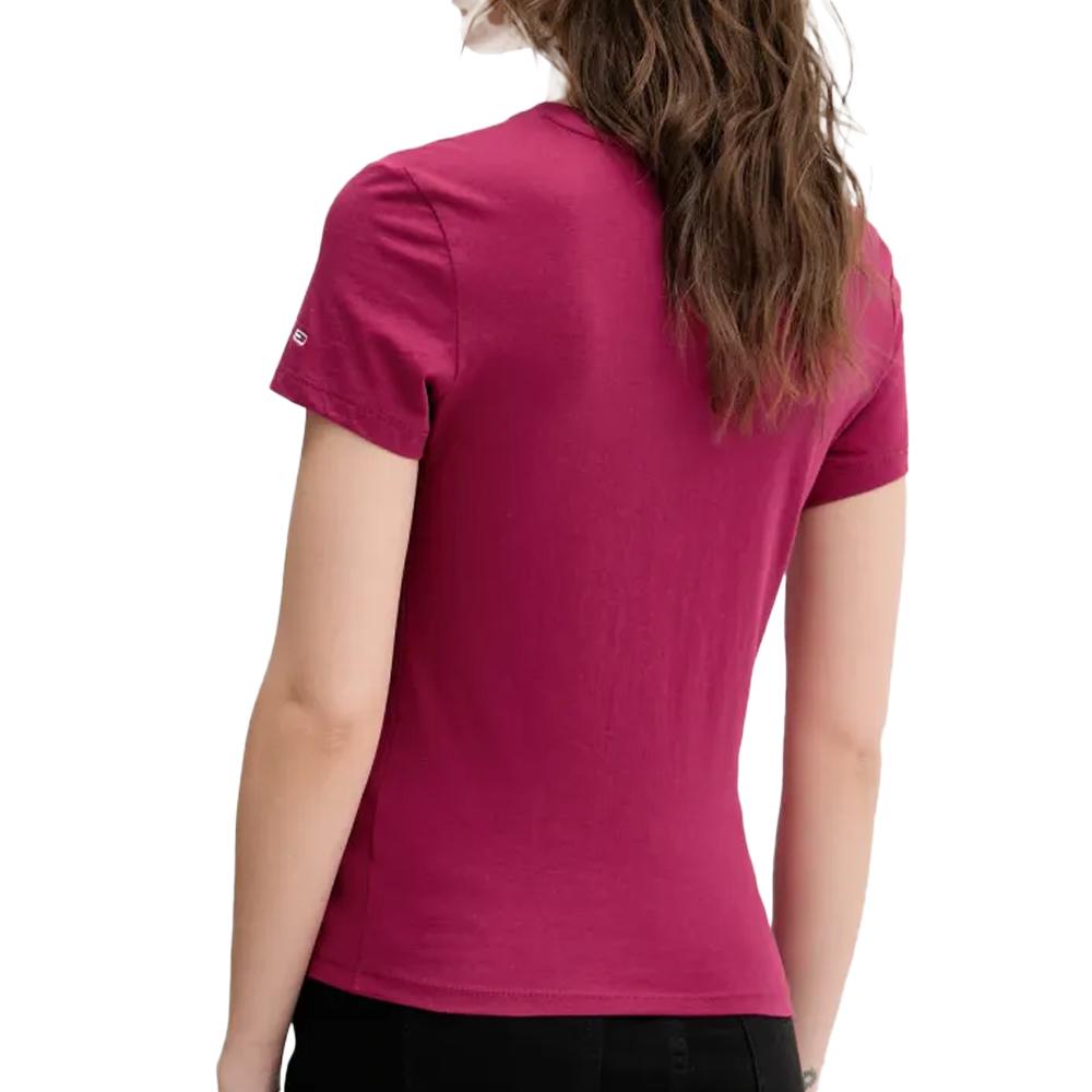 T-shirt Rose/Blanc Femme Tommy Hilfiger Essential vue 2