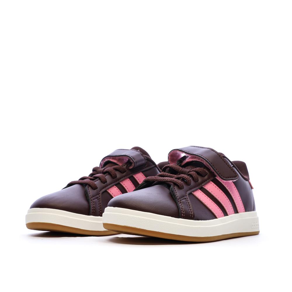 Baskets Prunes/Roses Fille Adidas Grand Court 2.0 vue 6