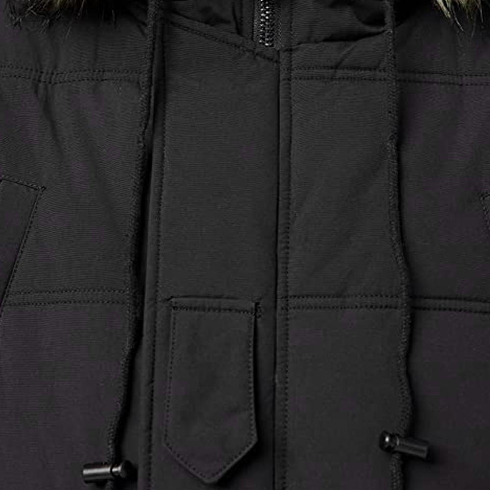 Parka Noir Homme Schott Snork vue 3