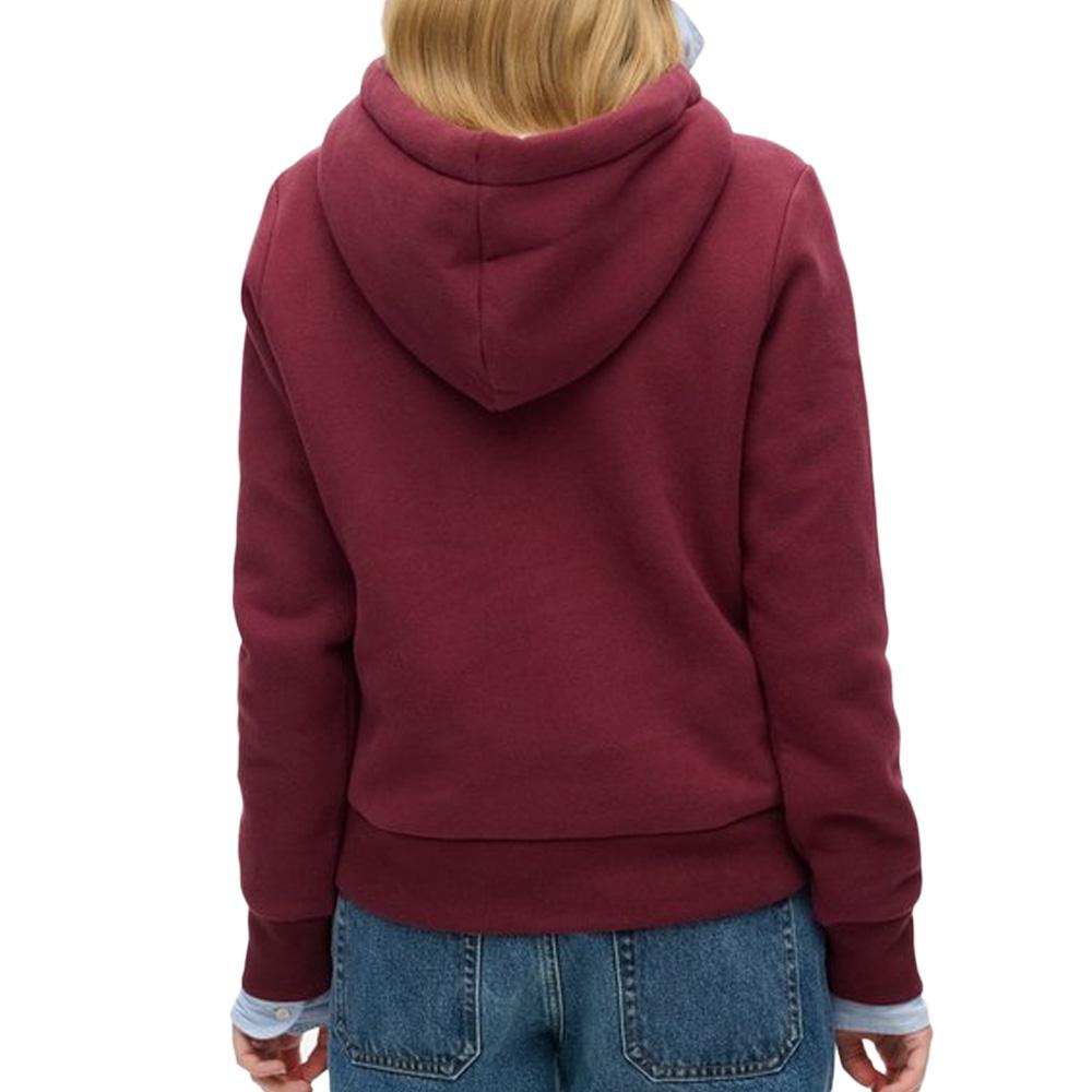Sweat Rouge Femme Superdry Luxe vue 2
