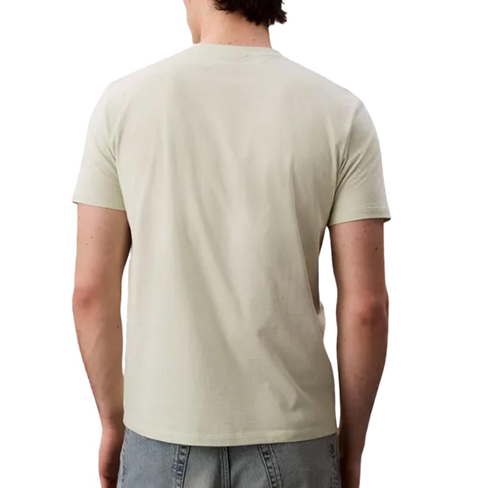 T-Shirt Vert Homme Calvin Klein Jeans Badge 30s Jersey-bright vue 2