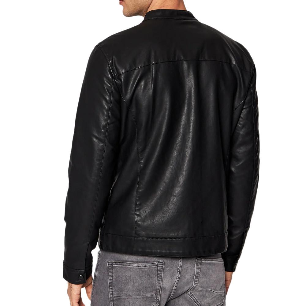 Veste en Simili Cuir Noir Homme Only & Sons Mike Racer vue 2