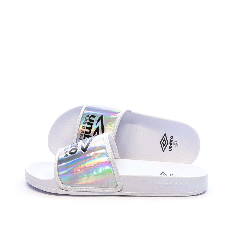 Claquettes Blanches Femme Umbro Um Tilio pas cher