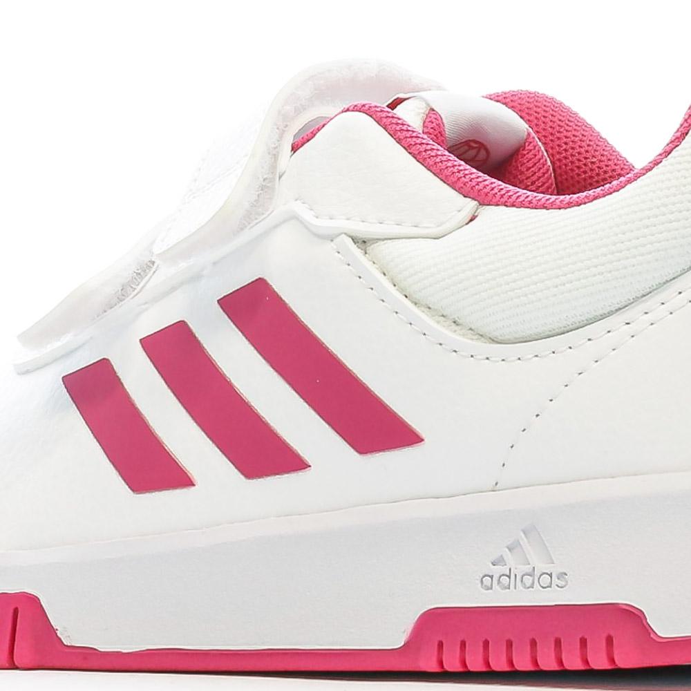 Baskets Blanches/Roses Fille Adidas Tensaur vue 7