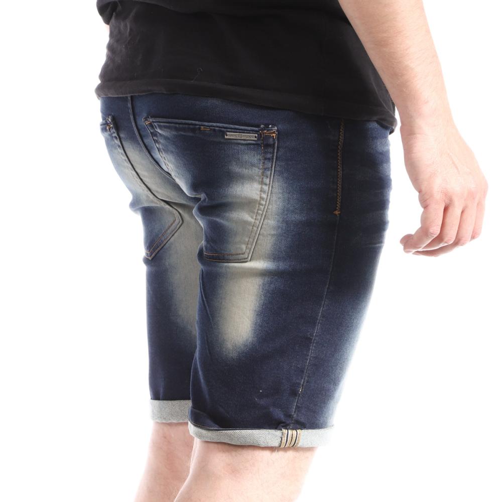 Short en Jean Bleu Foncé Homme Paname Brothers LEV vue 2