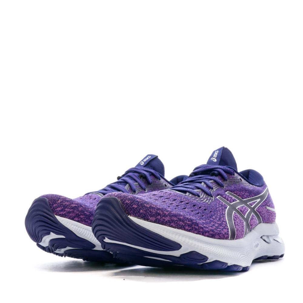 Chaussures De Running Violette Femme Asics Gel Nimbus 24 vue 6